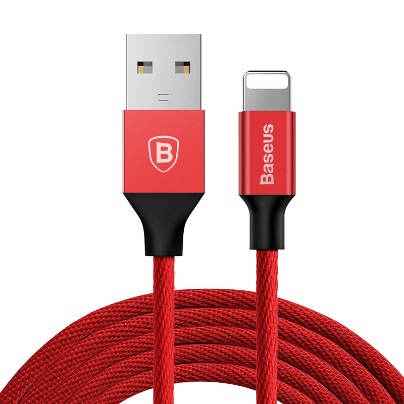 倍思(Baseus)蘋果數(shù)據(jù)線 手機(jī)充電器線USB充電線 適用iPhoneX/蘋果14/13/6/12/7/8/ipad加長(zhǎng)電源線3M