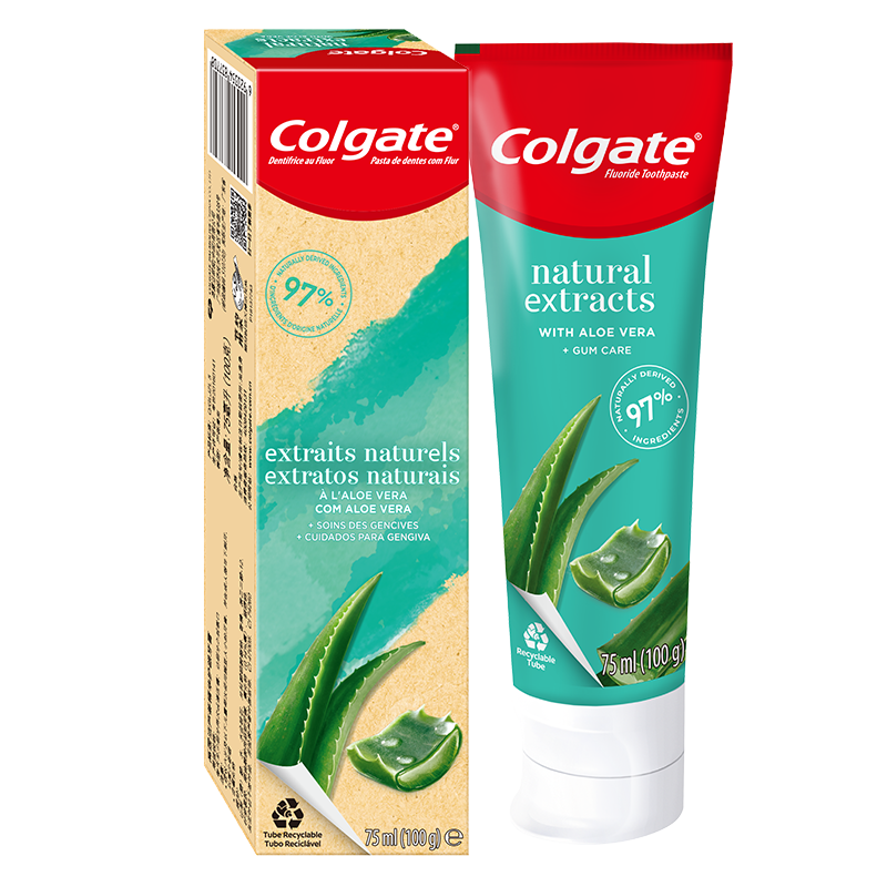 高露洁（Colgate）芦荟精华护龈牙膏100克 清新口气 去口臭 成人牙膏