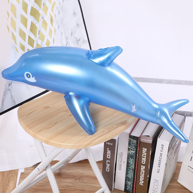 hui)水上充气坐骑 水上乐园充气pvc充气儿童玩具 可爱小海豚充气玩具