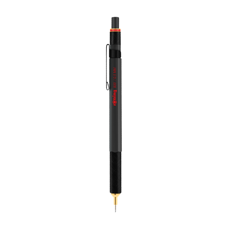 红环（rOtring）自动铅笔0.7mm/触屏笔多功能 德国专业绘图工具-800+系列黑色单支装