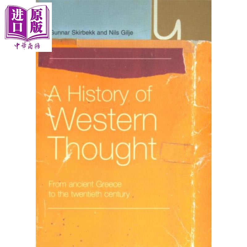 西方哲学史 豆瓣推荐 英文原版 A History of Western Thought Nils