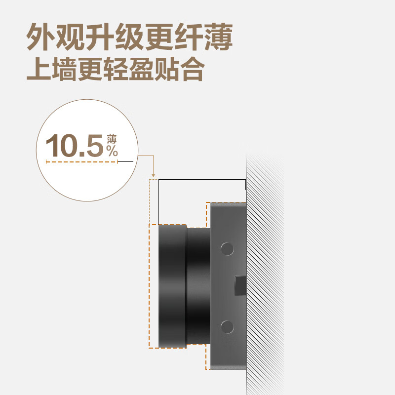 公牛（BULL）明装 轨道插座 大师轻薄款 可移动墙壁插座壁挂式滑轨插座 免打孔 50厘米轨道+3个五孔 墨云灰