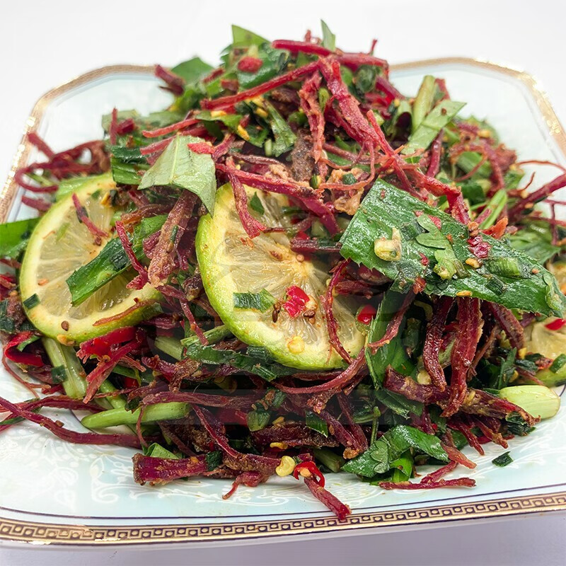 花仙笙(gearss)柠檬干巴 舂干巴 傣味牛肉 干巴丝