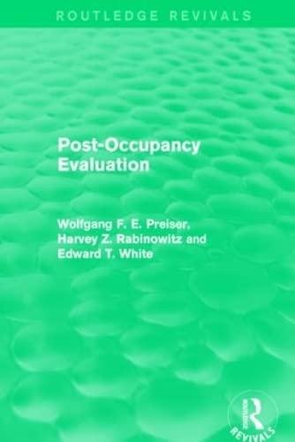 【2-4周达】post-occupancy evaluation (routledge revivals)