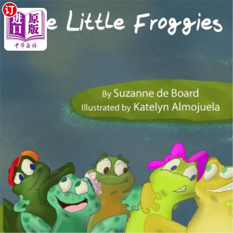 海外直订five little froggies 五只小青蛙