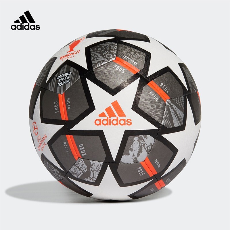 阿迪达斯adidas足球2021欧冠杯比赛训练标准5号用球 机缝款GK3476 5