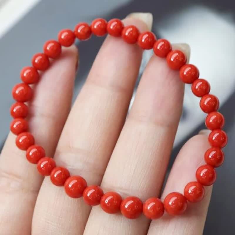 石之灵有机宝石珊瑚手串圆珠手链有机宝石单圈女士时尚饰品送女友本命年 5mm怎么样,好用不?