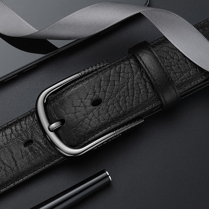 jaguar轻奢侈男士皮带男自动扣真皮商务休闲品牌裤腰带正装高档礼物