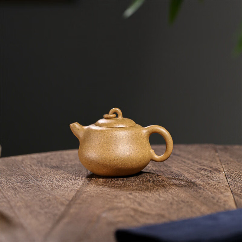 墨文白宜兴紫砂壶段泥曼生葫芦100ml 潮汕功夫茶具小品茶具单个人泡