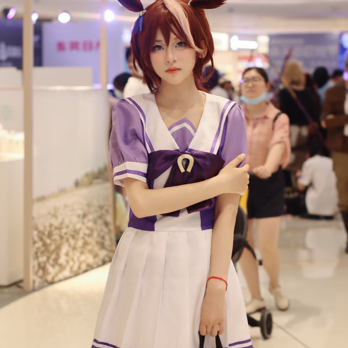 狮奥利兴赛马娘cos服目白麦昆特雷森学园特别周全套水手制服cosplay