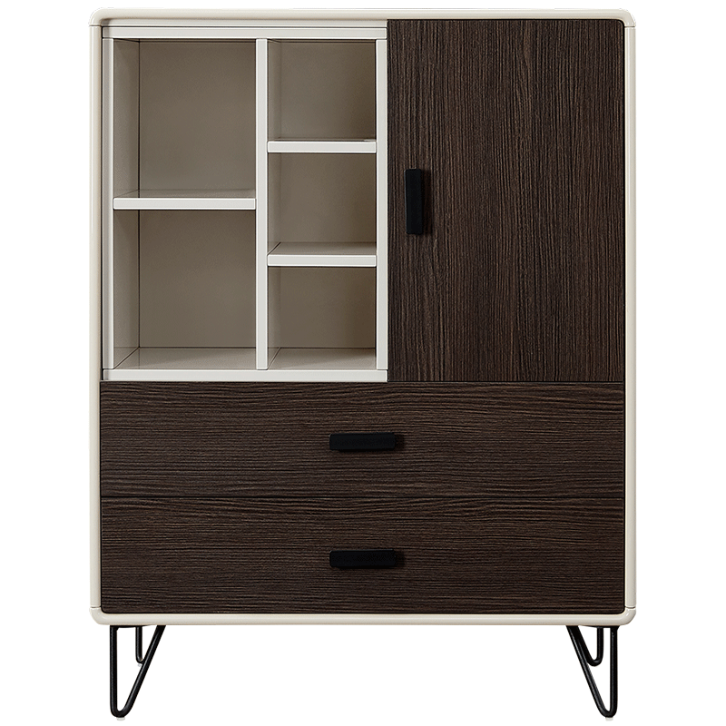 (特价)全友家居 储物柜 现代极简收纳架储物柜双色拼接阳台玄关柜斗柜轻奢收纳柜备餐柜125309 储物柜