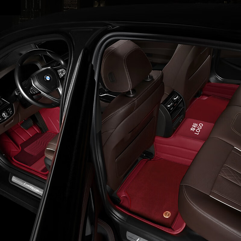 豫途 头层牛皮 真皮汽车脚垫 羊毛地毯 经典黑(牛皮 羊绒毯) 奥迪a8l