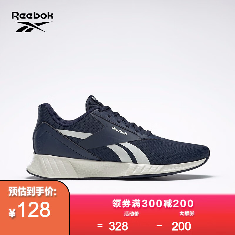 Reebok锐步 Lite Plus 2.0男女网面低帮运动跑步鞋 FU7862_藏青色/白色 42