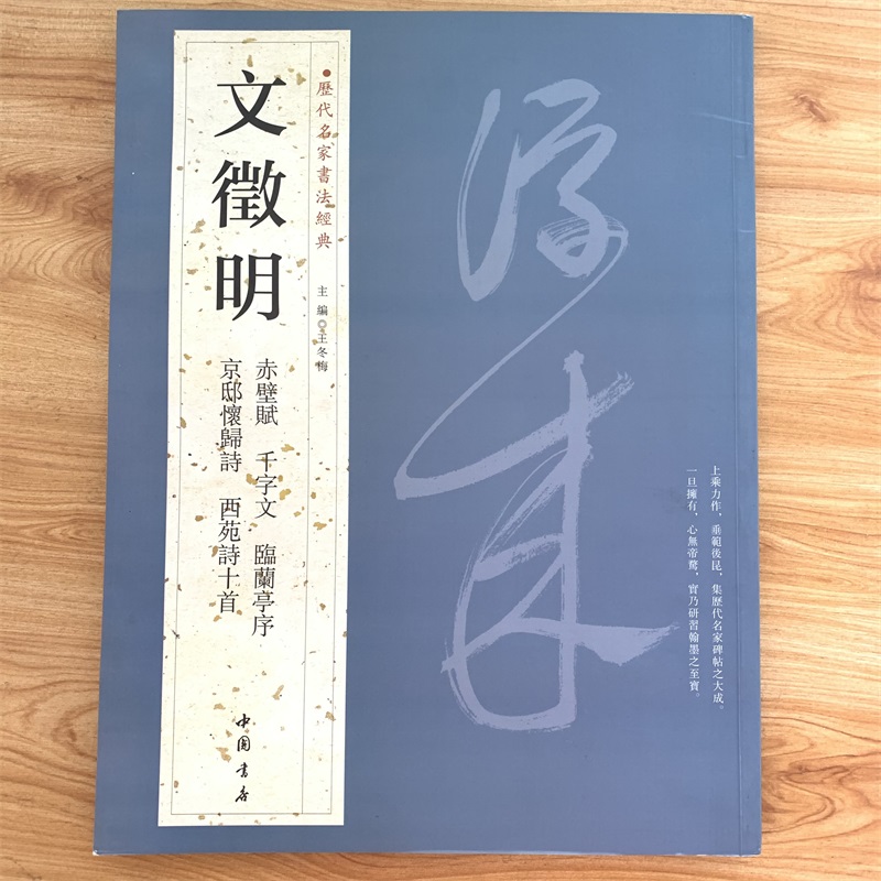 【现货速发】文徵明 历代名家书法经典繁体旁注小楷毛笔临摹练习帖文征明前后赤壁赋临兰亭序千字文京邸怀归诗