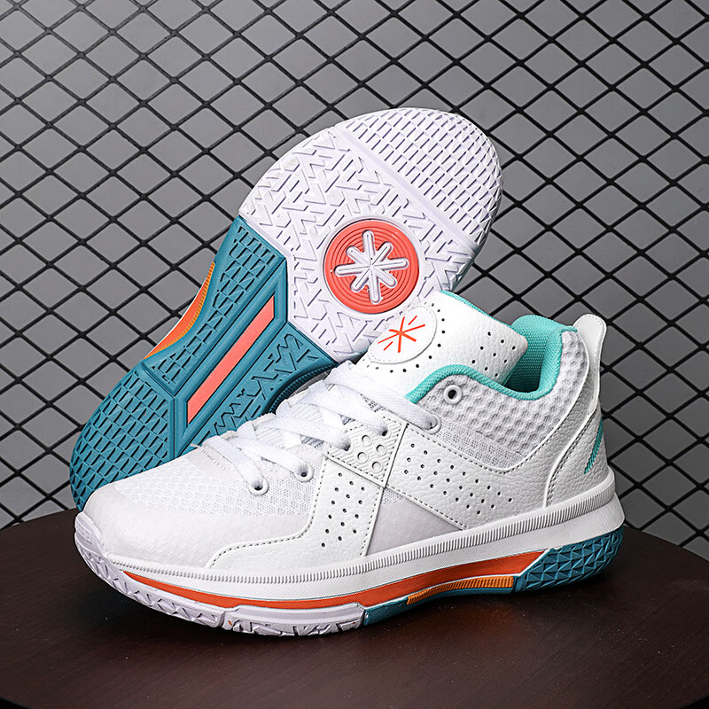 kuny全城5篮球鞋10岁男孩小学生低帮青少年中大童实战摩擦有声音9