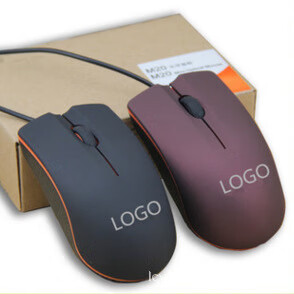 中性监控适用于中性M20有线鼠标 笔记本电脑磨砂商务迷你USB光电鼠标 紫色