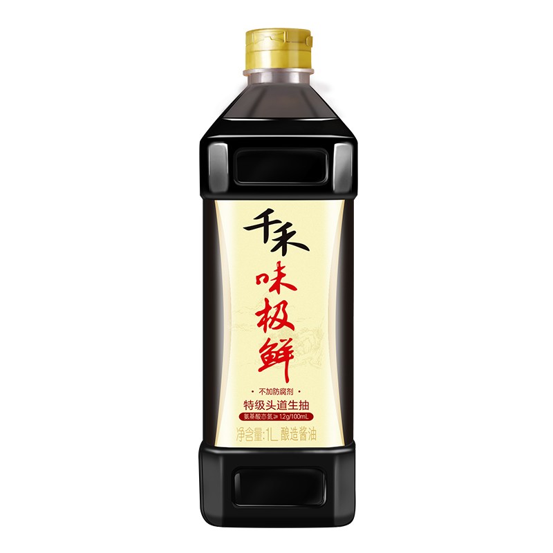 千禾 酱油 御藏本酿180天 特级生抽 1.28l*2