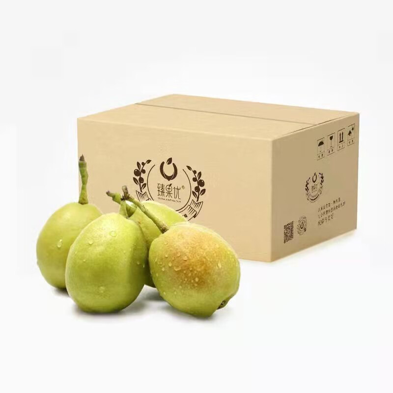 臻果优 新疆库尔勒香梨 一级4斤 单果90-130g 健康轻食 梨子 新鲜水果 生鲜礼盒