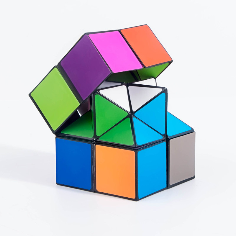 儿童启智解压神器无限魔方无限翻转魔方创意减压手指异形彩虹球 普通