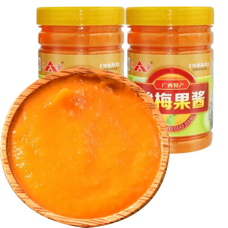 双合酸梅果酱500g*2瓶双合酸梅酱梅子酱冰花酸梅酱烧鸭配料烧烤酱刷料