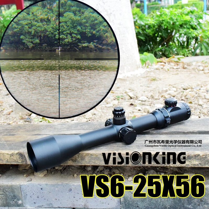 visionking视界王瞄准镜6-25x56后置高抗震高清晰35mm管径密位侧调焦