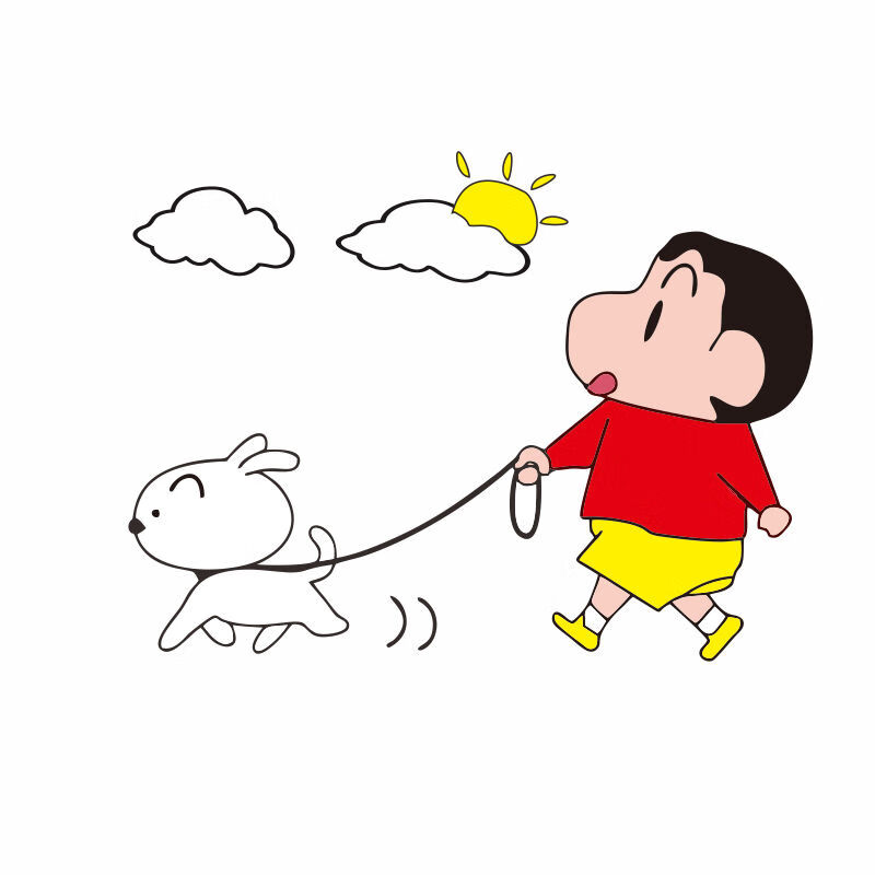 卡杰邦蜡笔小新可爱卡通装饰汽车拉花贴纸创意改装车身贴画遮挡划痕