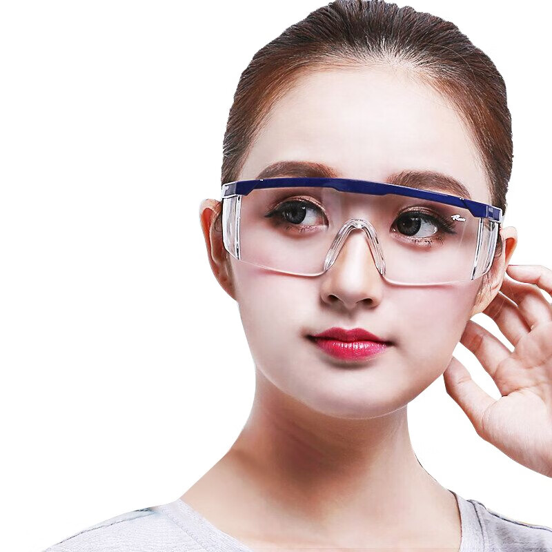 罗卡眼镜AL026眼镜防雾防尘骑行防冲击紫外线透明男女适用眼镜 透明款（1付）不防雾