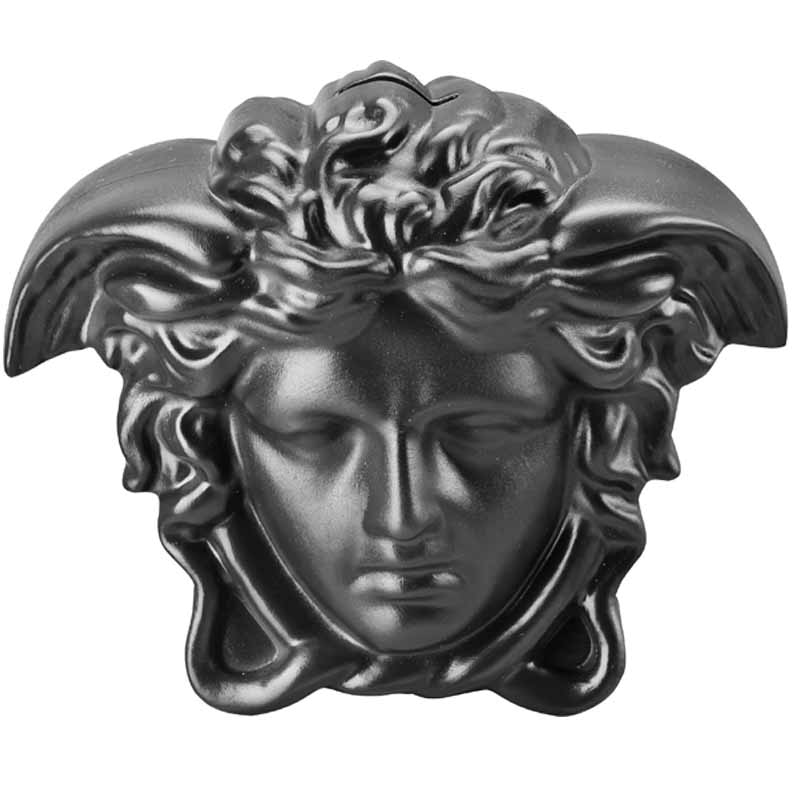 rosenthal meets versace范思哲创意礼品美杜莎头像陶瓷储蓄罐 黑色