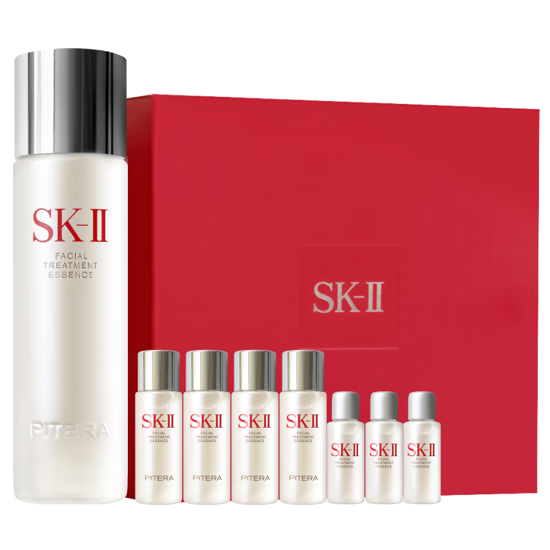 SK-IIX仙水230ml液护肤品化妆品套装护肤礼盒（内含清莹露+洗面奶）sk-ii sk2 补水保湿