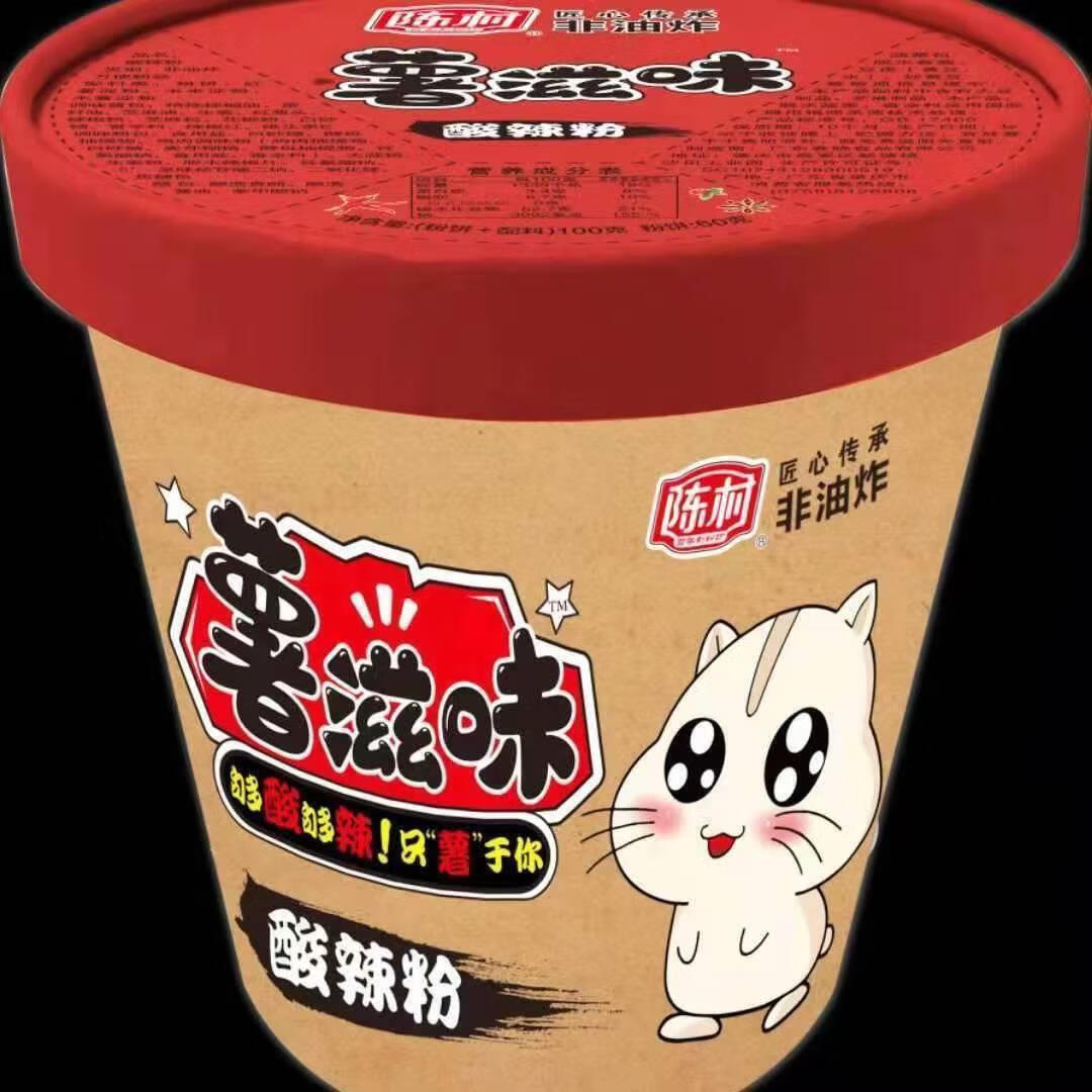 俏滋郎陈村薯滋味网红酸辣粉麻辣爆肚红汤牛杂味方便速食整箱非油炸