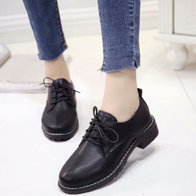 同恰青穿西装搭配的鞋子女生正装皮鞋搭配西裤的鞋子英伦风小皮鞋女