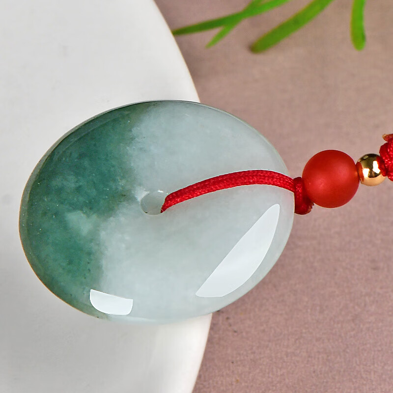 千载一玉 翡翠平安扣吊坠 男女款冰油青平安环玉坠 多款可选 带证书 【款一】QZH0201i油青平安扣吊坠