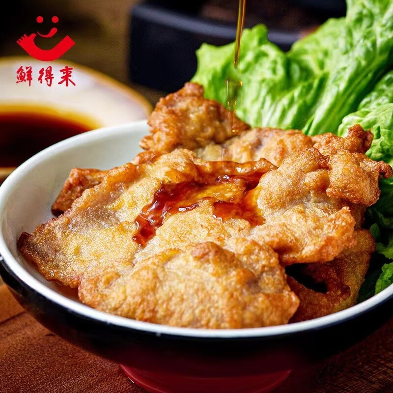 鲜得来排骨年糕5片装速冻半成品猪排空气炸锅特色上海老字号大排猪扒