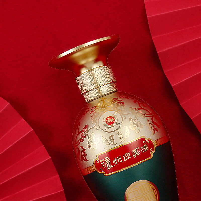 泸州老窖股份有限公司出品 泸州迎宾酒 禧福顺 52度浓香型白酒 500ml*