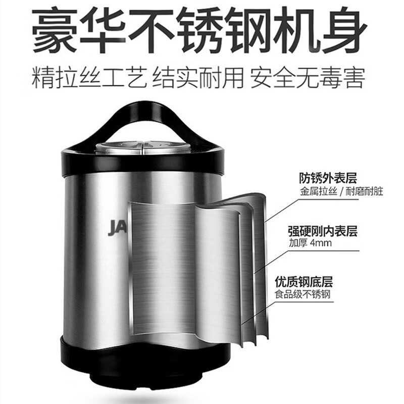 佳斯多 多功能绞肉机家用2.3L双档绞馅机电动不锈钢大容量碎肉机料理机绞馅机搅拌机PY-37932 双档-玻璃碗-单刀