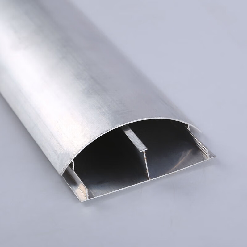 施韵令铝合金地面走线槽地板槽地线槽金属弧型半圆线槽加厚薄 3#【1米