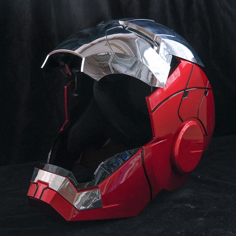 可变形钢铁侠头盔声控 儿童手办贾维斯mk5感应 语音 钢铁侠面具  电动