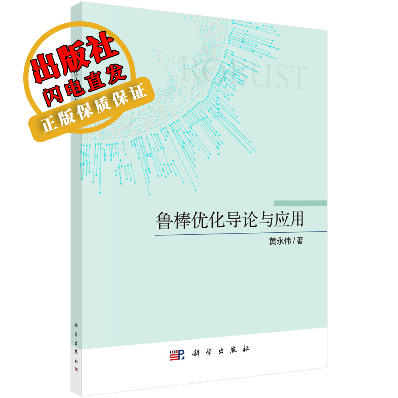 鲁棒优化导论与应用/黄永伟
