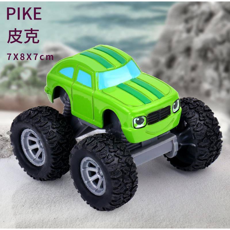 蜜星熊飚速疯狂怪赛车兽捣蛋车合金旋风战车队大号男孩怪兽警车越野车