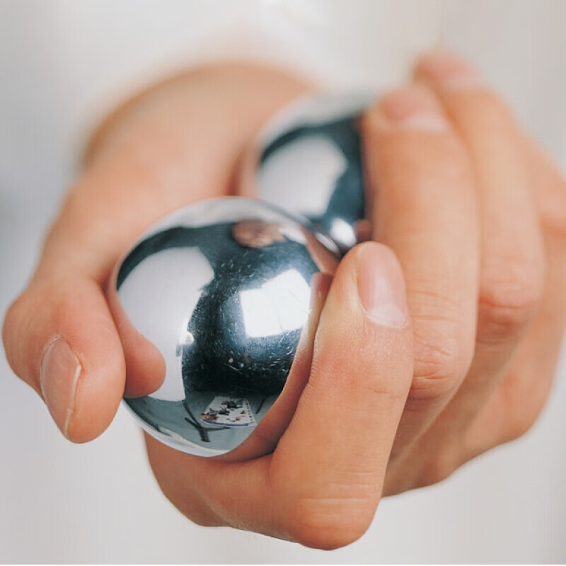 健身钢球实心球铁球手握健身球手球太极球钢球不锈钢公园健身球 35mm2