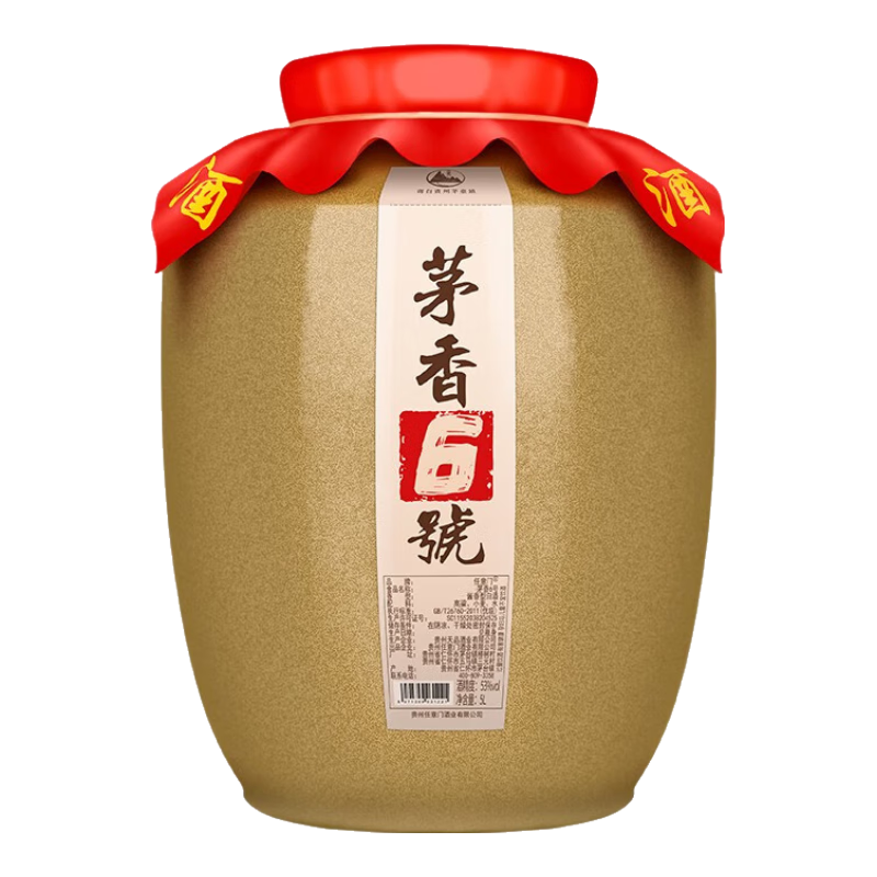 任意门（renyimen）贵州酱香型白酒53度纯粮食酒高粱酒散酒泡酒十斤坛坤沙酱香酒送礼 53度 5L 1坛 茅香6号（坤沙25N）