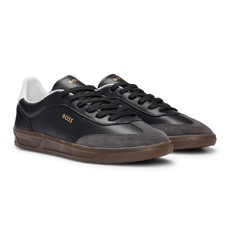 BOSS��ʥ����� ��ʿ2024�¿�ӡ����Ƥ���˶�Ь 001-��ɫ 39 EU: