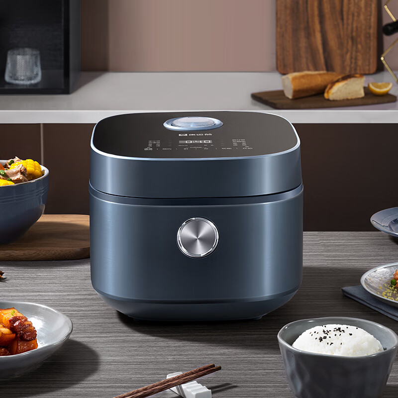 康巴赫电饭煲家用全智能4L大容量煮饭锅多功能釜胆电饭锅 典雅蓝 4L