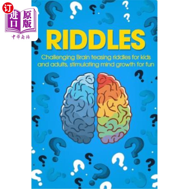 海外直订riddles: challenging brain teasing riddles for kids and