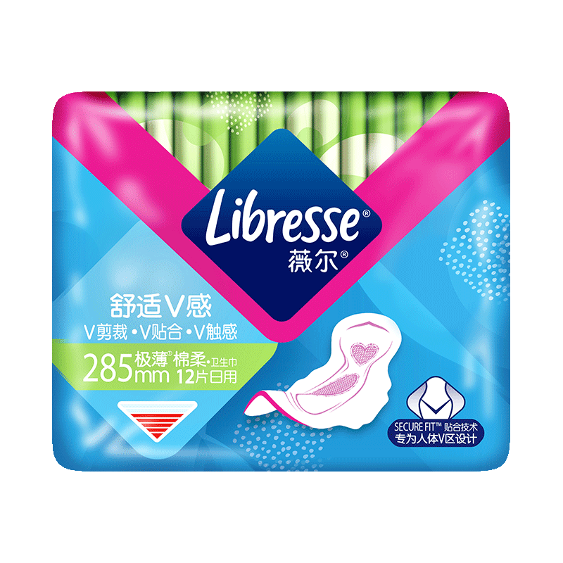 一款备受好评的品牌——薇尔（Libresse）加长日用卫生巾极薄棉柔V感系列，价格趋势引领潮流|卫生巾历史价格软件