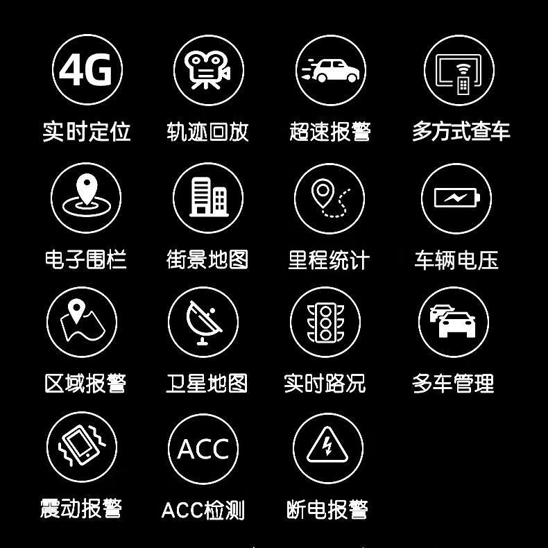 zkhe 汽车货车gps定位车队北斗卫星车辆电动车载接线免充电断油断 4g