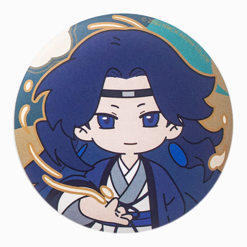 oqb罗小黑战记徽章蓝溪镇丨流光系列马口铁老君玄离清凝5cm吧唧周边