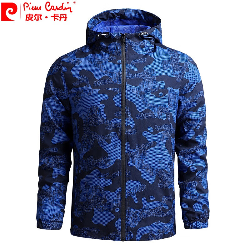 春秋登山外套薄款休闲速干防风衣户外运动迷彩夹克男中青年品牌男装织