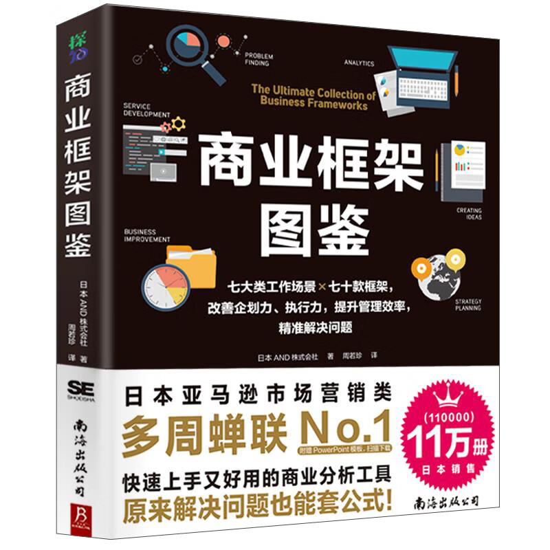 商业框架图鉴 七大类工作场景70款框架改善企画提案执行力提升管理效率 商业教程实用性书籍正版