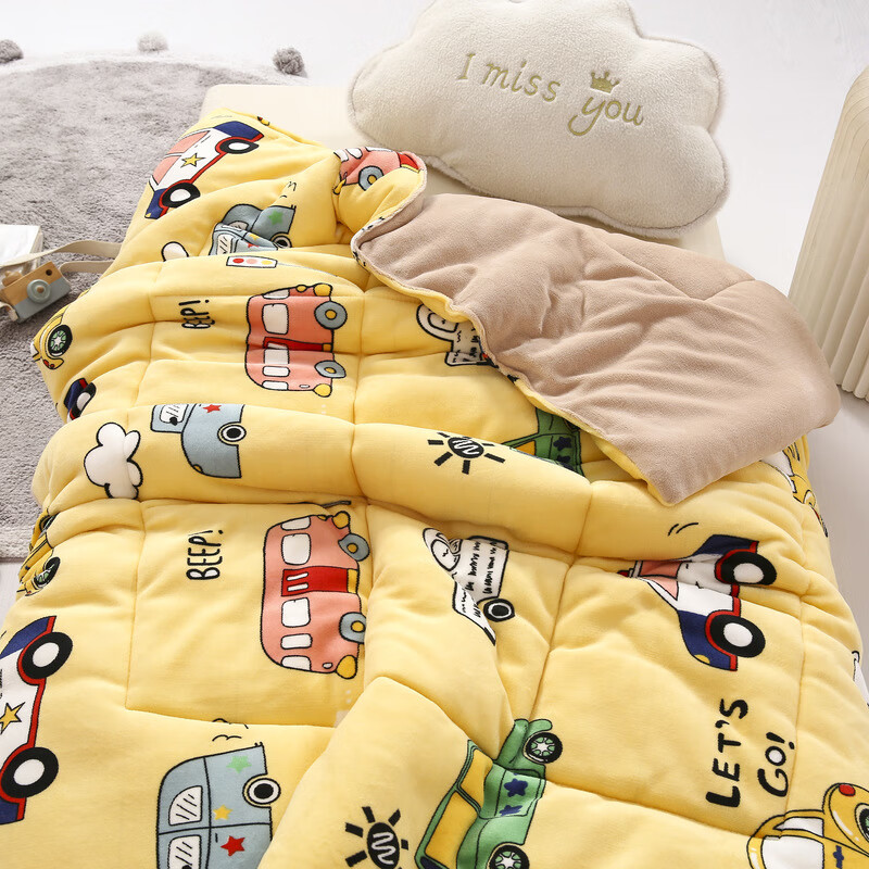儿童牛奶绒被子幼儿园被午睡被冬季加厚秋冬春秋宝宝被芯婴儿午休被